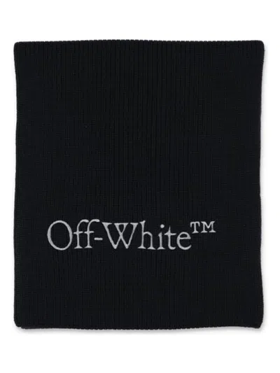 Off-white Men's Bookish Knit Scarf In Black
