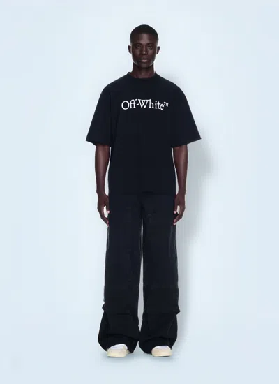 Off-white Off White Men Canvas Carpenter Pants In Black
