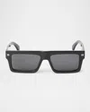 Off-white Full Frame Sunglasses In Black