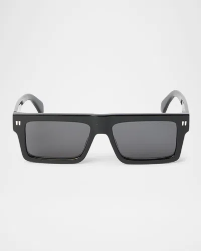 Off-white Full Frame Sunglasses In Black