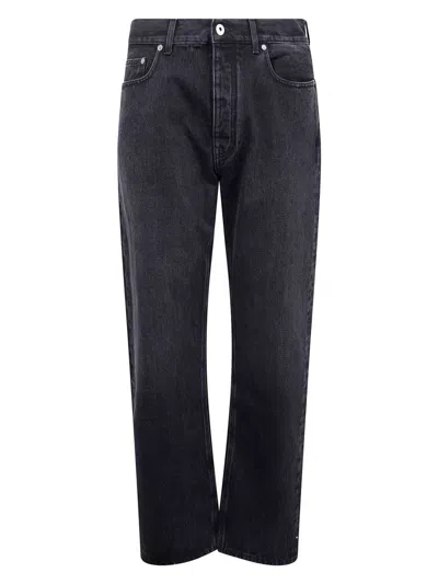 Off-white Men's Classic 100% Cotton Jeans In Black