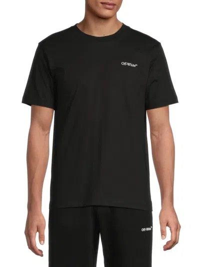 Off-white Arrow Logo Pattern Short Sleeve Slim Fit Version Black