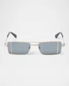 Off-white Oeri14a Cortez Sunglasses Eyewear In 17607gold Dark Grey