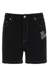 Off-white Off White™ Black Cotton Short With Logo In Black