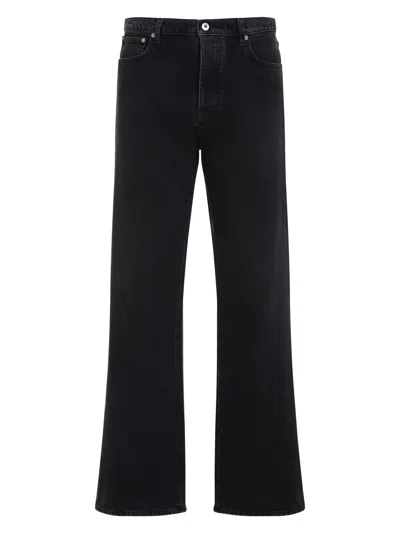 OFF-WHITE MEN'S DIAG RELAXED JEANS