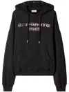 Off-white Off White Cotton Hoodie In Black