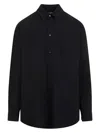 Off-white Off White Emb Cotton Shirt Men In Black