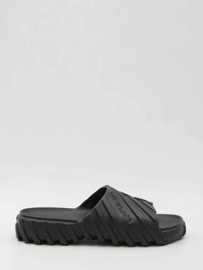 Off-white Off White Men Exploration Sliders In Black