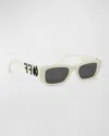 Off-white Sunglasses Oeri124 Fillmore In White Dark Grey