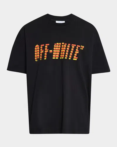 Off-white Men's Graphic Logo T-shirt In Black