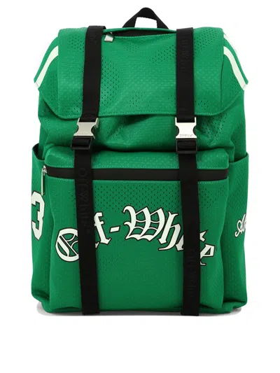OFF-WHITE MEN'S GREEN OUTDOOR BACKPACK FOR THE SS24 SEASON
