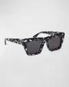 Off-white Hampton Square Sunglasses In Black