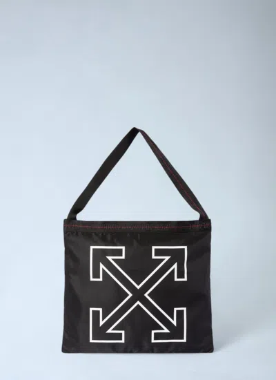 Off-white Off White Men Heritage Tote Bag In Black
