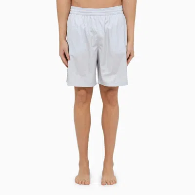 Off-white Men's Ice White Swimming Costume With Logo In Gray