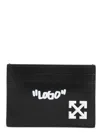 Off-white Men's Jitney Quote Card Case In Blackwhite