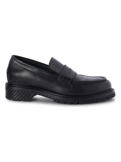 Off-white Men's Leather Loafers For In Black