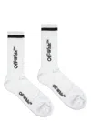 Off-white Line Mid Bksh Calf Knit Socks In Whitefo