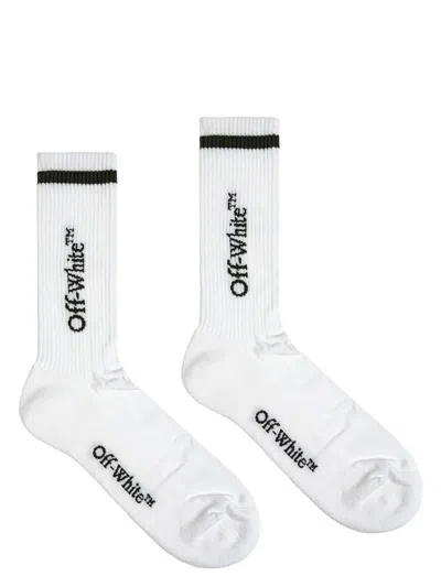 OFF-WHITE MEN'S LINE MID BKSH CALF KNIT SOCK