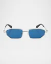Off-white Men's Loa Metal Rectangle Sunglasses