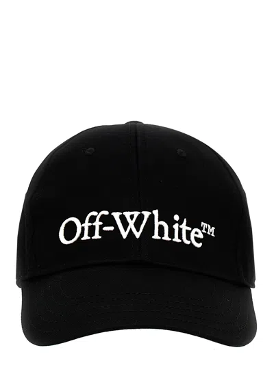 Off-white Embroidered Cotton Cap In Black