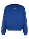 Off-white Off White "arrow Bandana Crewneck Sweat In Blue