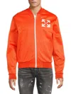 Off-white Single Arrow Slim Track Jacket In Orange