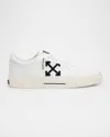 Off-white Men's Low Vulcanized Canvas Sneakers In White - Black