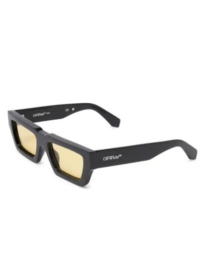 Off-white Men's Manchester 54mm Square Sunglasses In Black