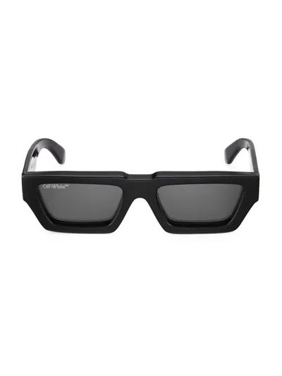 Off-white Manchester - Black / Dark Grey Sunglasses In Black Dark Grey