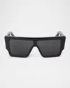 Off-white Rectangular Sunglasses In Black