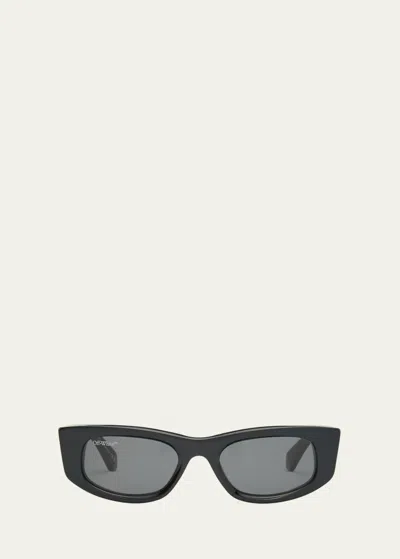 Off-white Matera Rectangle-frame Sunglasses In 1007 Black