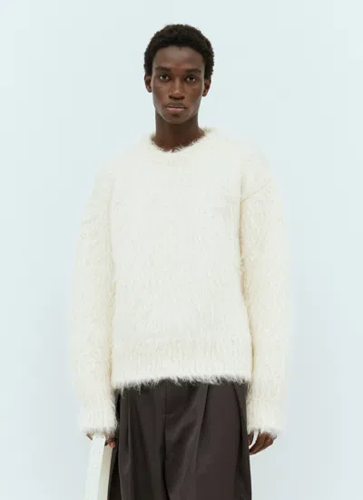 Off-white Off White Men Mohair Blend Sweater In Multi