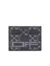Off-white Men's Monogram Logo Card Case In Black