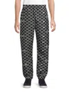 Off-white Monogram Allover Trackpants In Black