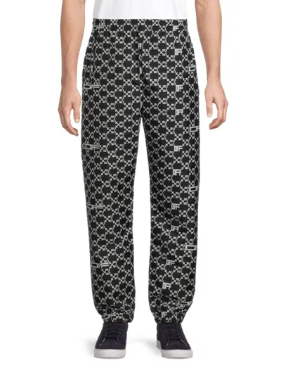 OFF-WHITE MEN'S MONOGRAM TRACK PANTS