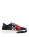 Off-white Off White Low Leather Vulcanized Sneakers For In Black/white