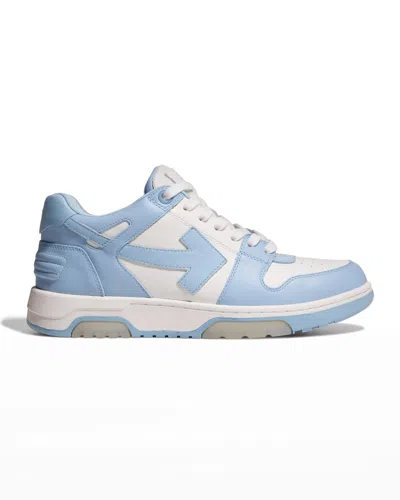 Off-white Men's Odsy 1000 Marble Sculpted-sole Sneakers In White/light Blue