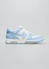 Off-white Out Of Office Leather Sneakers In Blue