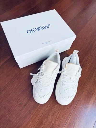 Pre-owned Off-white Final $  Men Odys 1000 Leather Mesh Sneakers White Eu 43 Us 10 $790