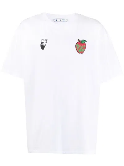 Pre-owned Off-white Men's Off Apple Arrow Print T-shirt In White