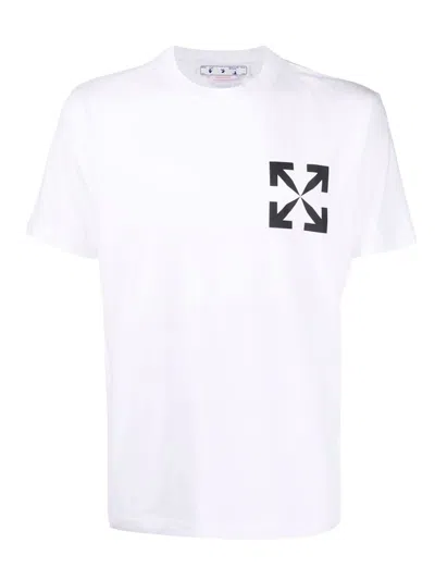 Pre-owned Off-white Men's Off Arrows Print T-shirt In White/black