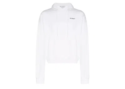 Pre-owned Off-white Men's Off Caravag Arrow Over Hoodie In White