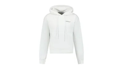 Pre-owned Off-white Men's Off Caravaggio Crowing Design Oversized Hoodie In White