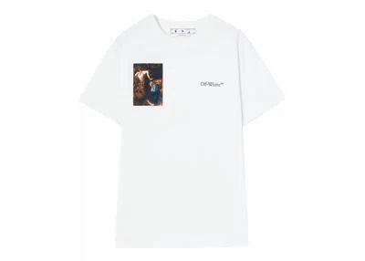 Pre-owned Off-white Men's Off Caravaggio Lute Slim Short Sleeve T-shirt In White