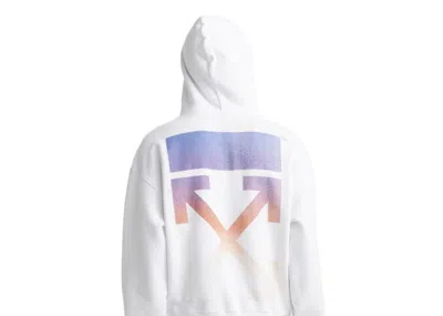 Pre-owned Off-white Men's Off Degrade Arrows Hoodie In White
