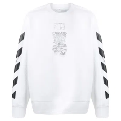 Pre-owned Off-white Men's Off Dripping Arrows Incompiuto Sweatshirt In White