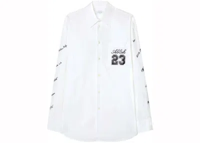 Pre-owned Off-white Men's Off Embroidered Shirt In White