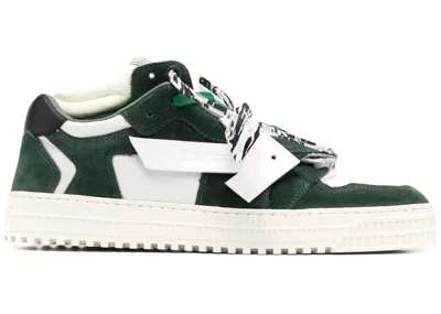 Pre-owned Off-white Men's Off Floating Arrow Low Sneakers In White/green/black In Multi