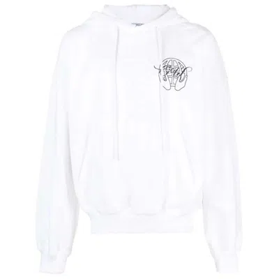Pre-owned Off-white Men's Off Hand Arrow Boxy Hoodie In White