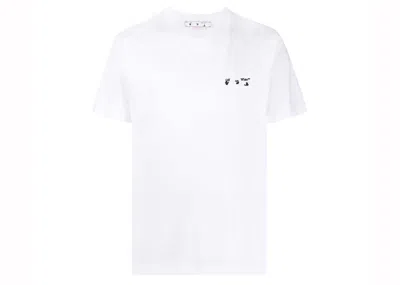 Pre-owned Off-white Men's Off Logo Slim Short Sleeve T-shirt In White